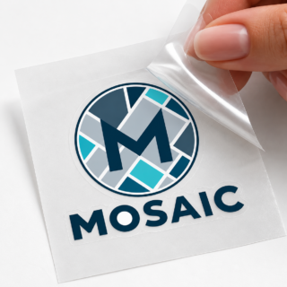adesivo dtf mosaic com máscara para aplicação