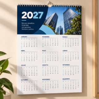 Calendário de parede personalizado
