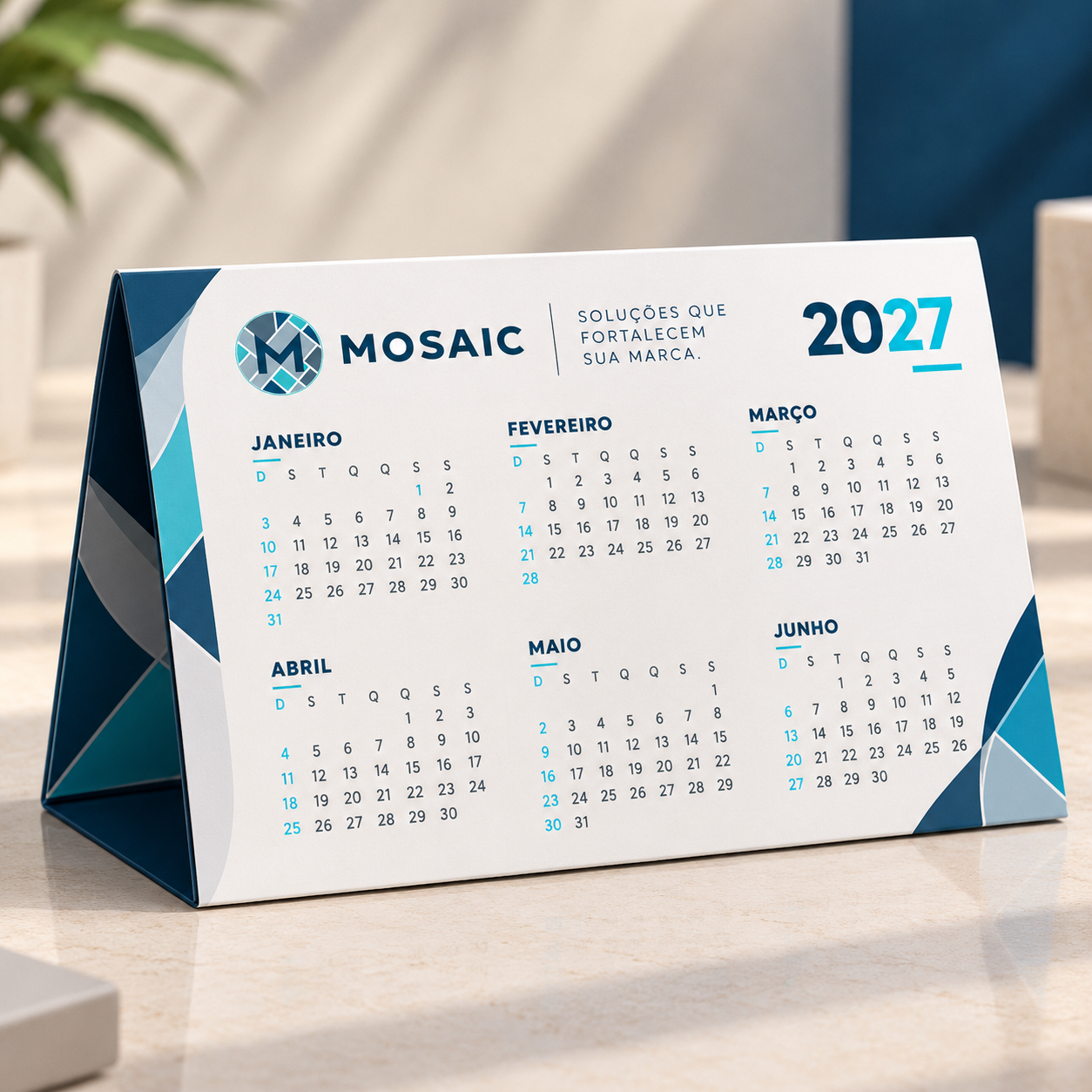 calendário de mesa corporativo 2027 calendário de mesa corporativo 2027